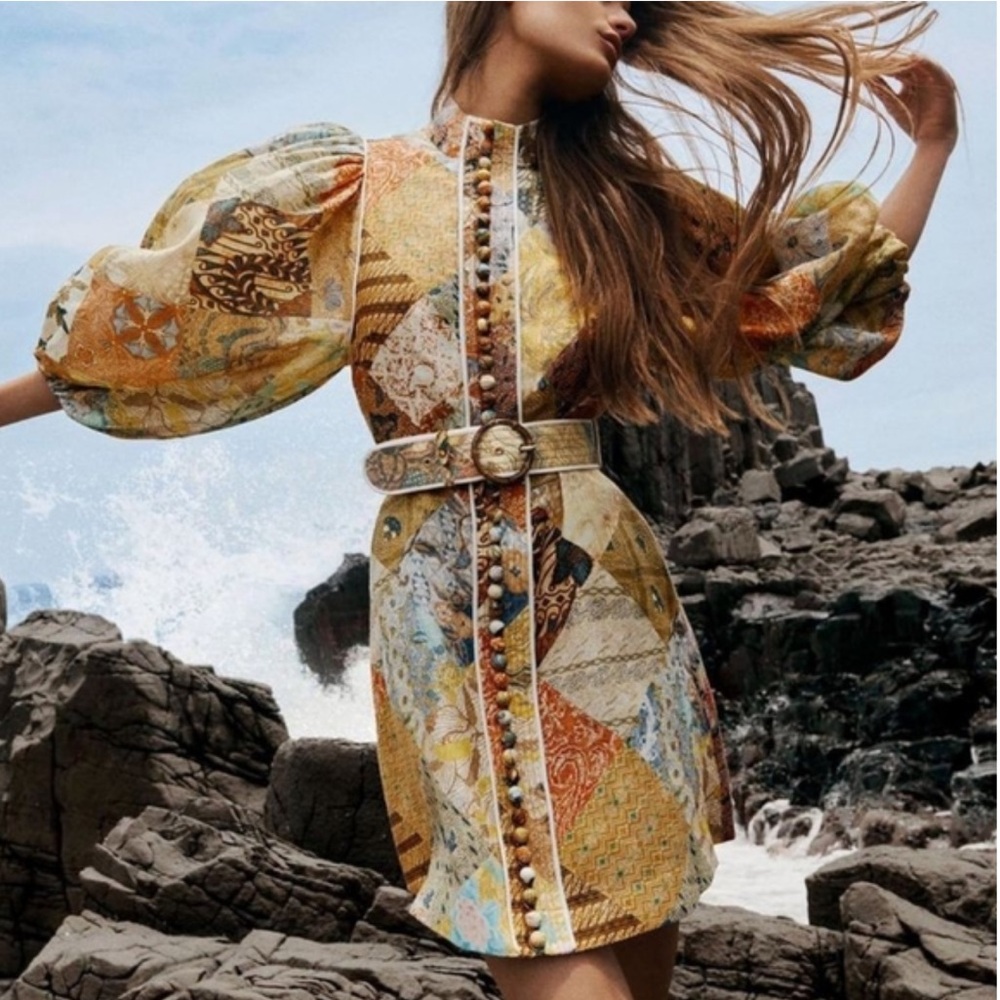 NWT Zimmermann Brightside A-line Mini Dress